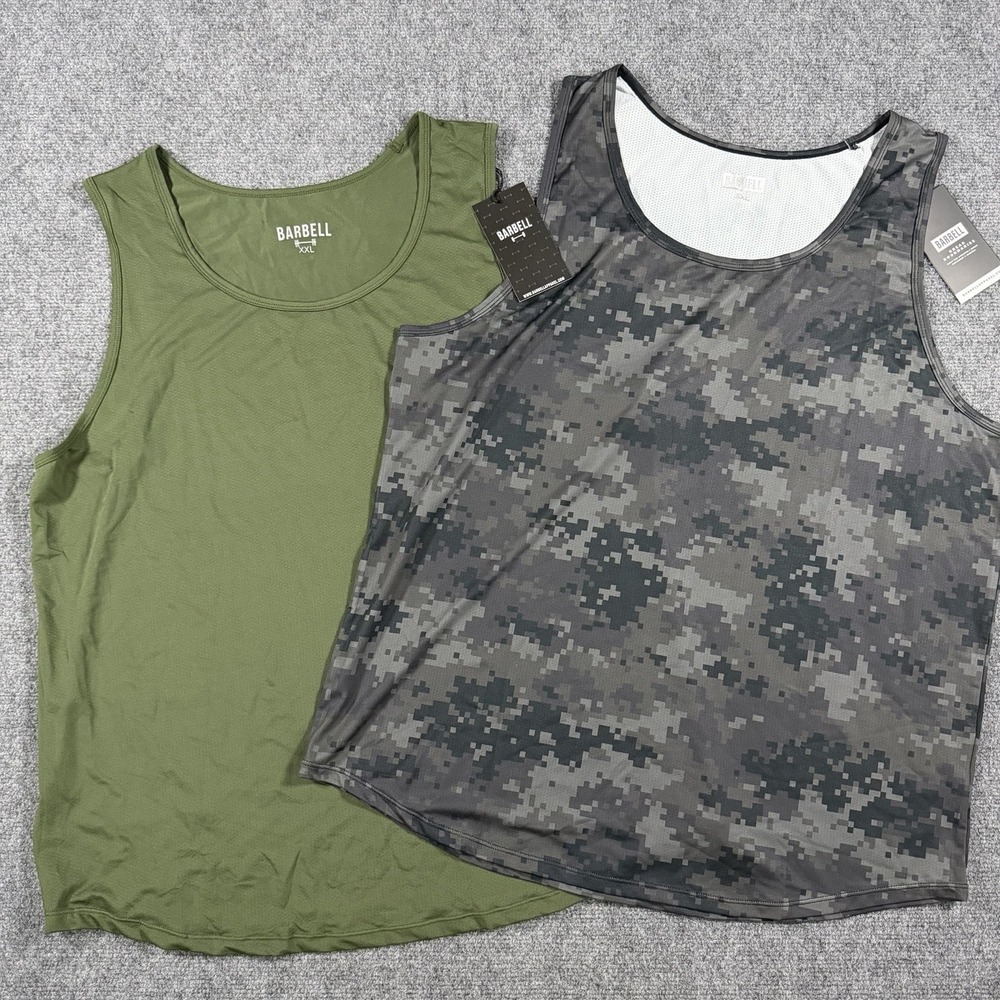 Barbell Apparel Tank Mens XXL Bundle Lot Of 2 Ultralight Phantom NEW